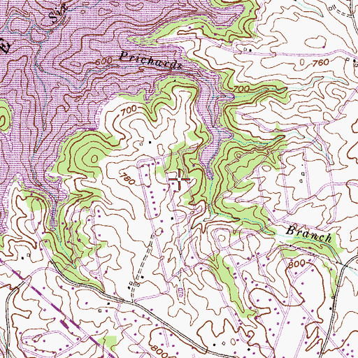 Topographic Map of Hidden Lake, SC