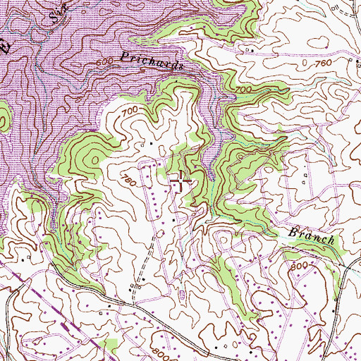 Topographic Map of Hidden Lake, SC