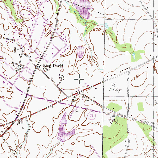 Topographic Map of Homestead Estates, SC