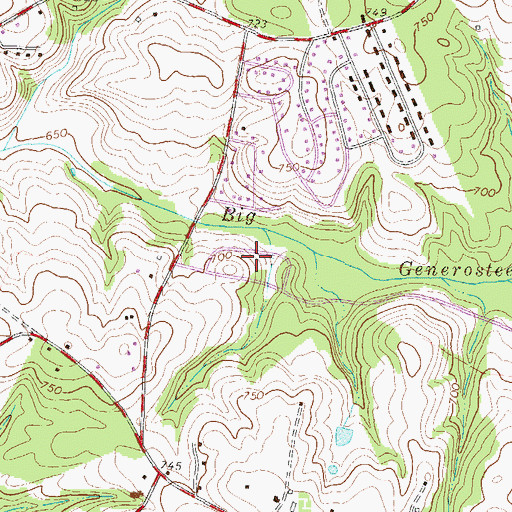 Topographic Map of Indian Trail, SC