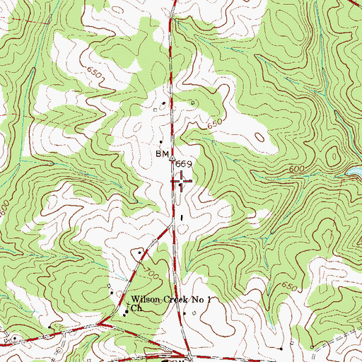 Topographic Map of Jackson Rosenwald School (historical), SC
