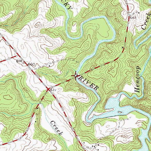 Topographic Map of Jacksons Mill (historical), SC