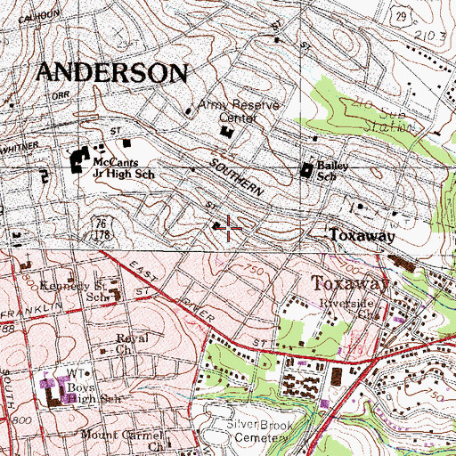 Topographic Map of Jim Rice Park, SC