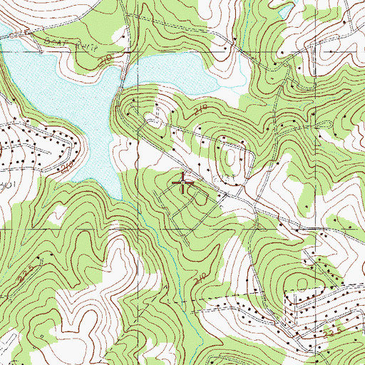 Topographic Map of Kings Court, SC