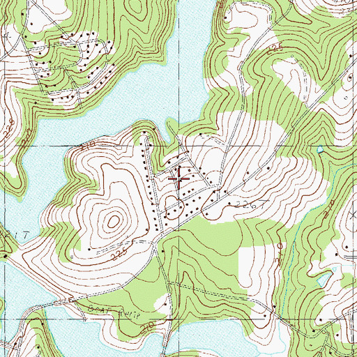 Topographic Map of Lakewood, SC