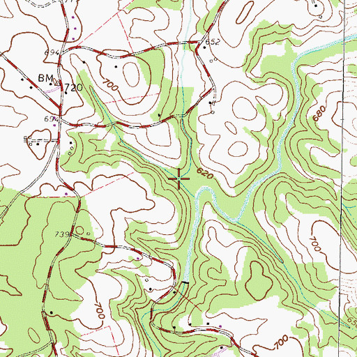 Topographic Map of Lazy Branch, SC