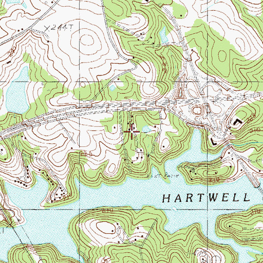 Topographic Map of Leeward Landing, SC