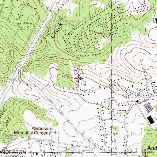 Topographic Map of Loblolly Pines, SC