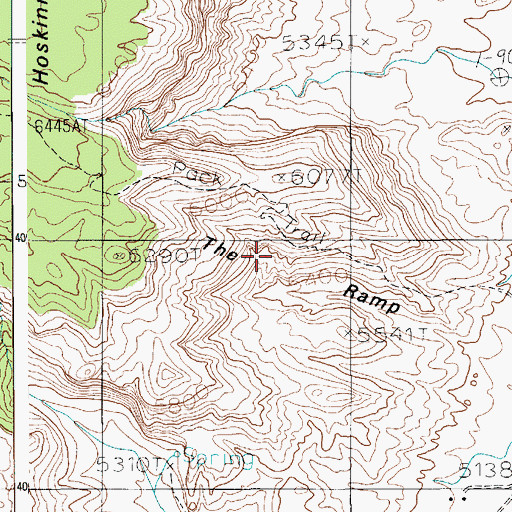 Topographic Map of The Ramp, AZ