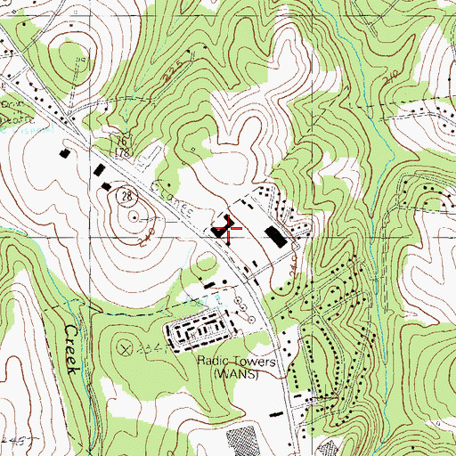 Topographic Map of Market Place Shopping Center, SC