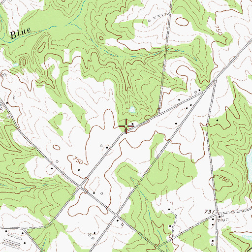 Topographic Map of McAdams School (historical), SC