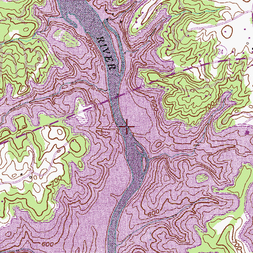 Topographic Map of McDaniels Ferry (historical), SC