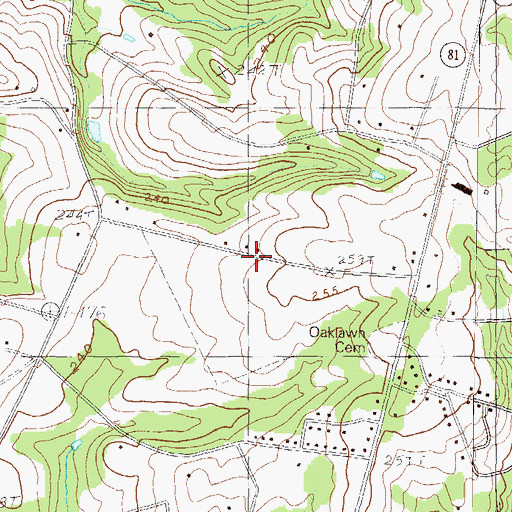 Topographic Map of McGee Acres, SC