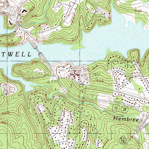 Topographic Map of Middleton Shores, SC