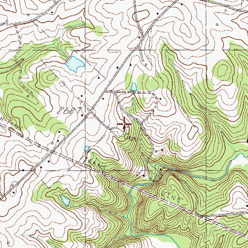 Topographic Map of Mount Able Baptist Church, SC