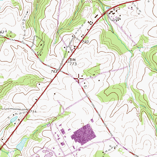 Topographic Map of Mount Hermon School (historical), SC