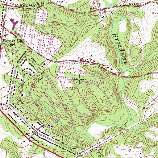Topographic Map of Nevitt Pines, SC