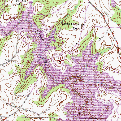 Topographic Map of New Prospect Church, SC