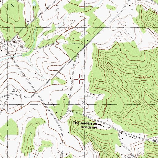 Topographic Map of North Forks, SC