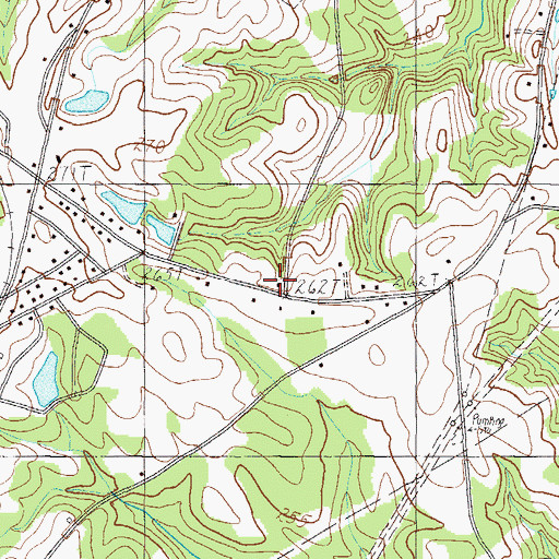 Topographic Map of Oak Hill Church (historical), SC