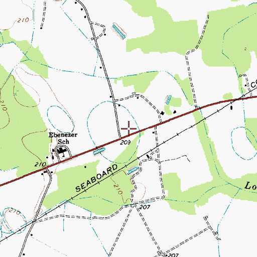 Topographic Map of Alcot School (historical), SC
