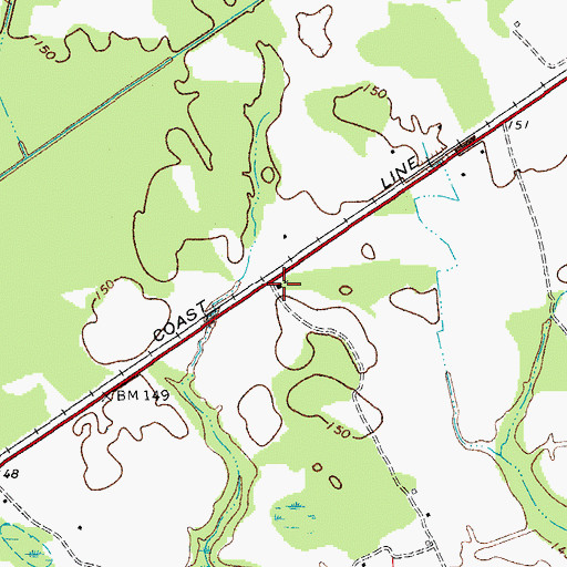 Topographic Map of Barber Mill Church, SC