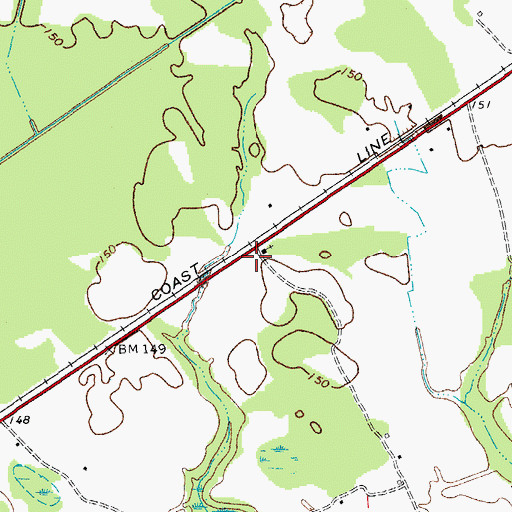 Topographic Map of Barber Mill School (historical), SC