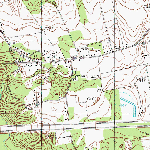 Topographic Map of Browntown School (historical), SC