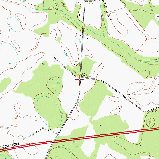 Topographic Map of Cypress School (historical), SC