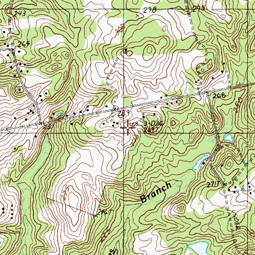 Topographic Map of Gum Springs School (historical), SC