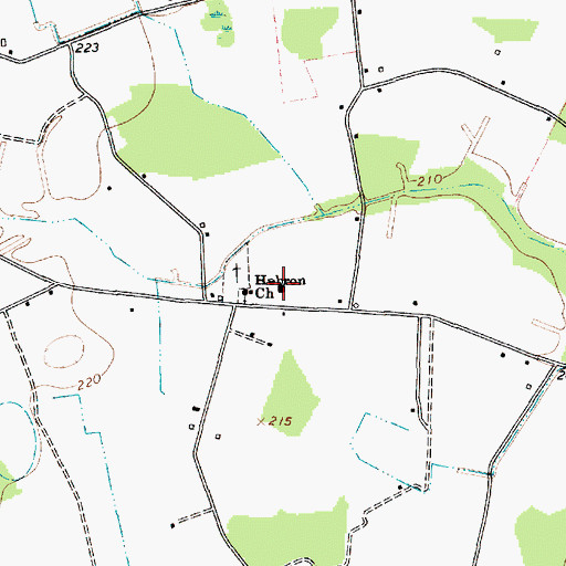 Topographic Map of Hebron School (historical), SC