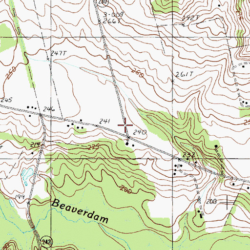 Topographic Map of Hickory Hill School (historical), SC
