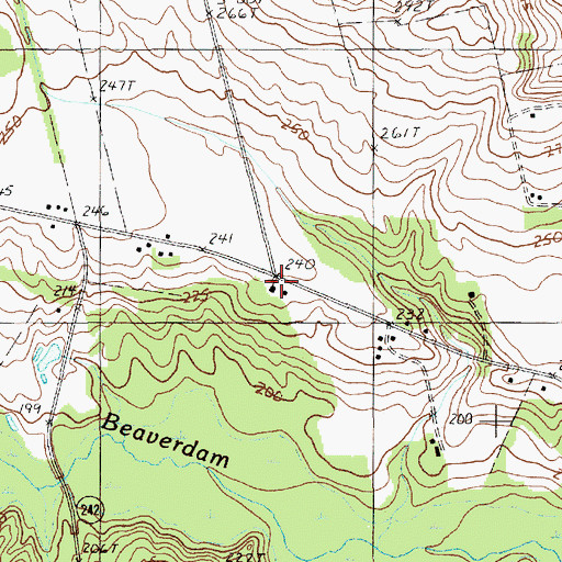 Topographic Map of Jerusalem School (historical), SC