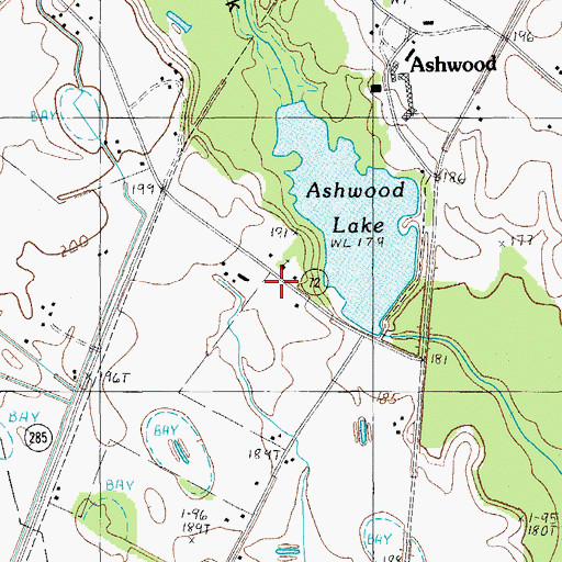 Topographic Map of Marbing School (historical), SC