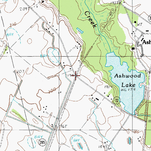 Topographic Map of McCabe (historical), SC