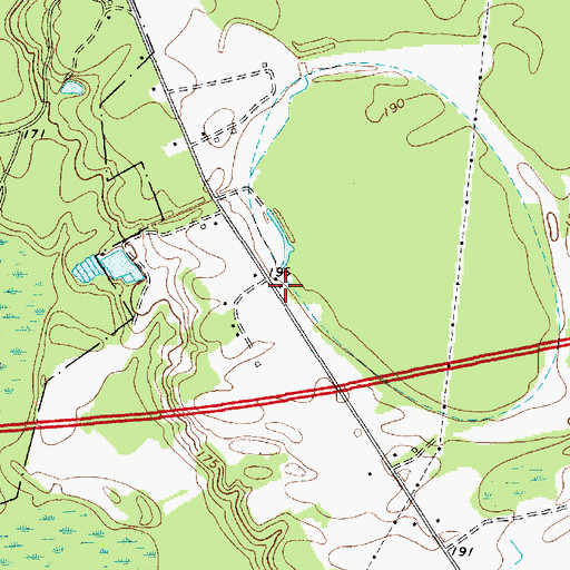 Topographic Map of Mount Pleasant School (historical), SC