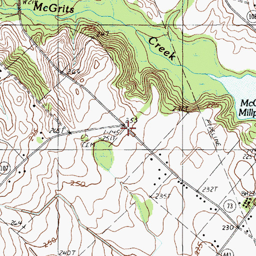 Topographic Map of New Haven School (historical), SC
