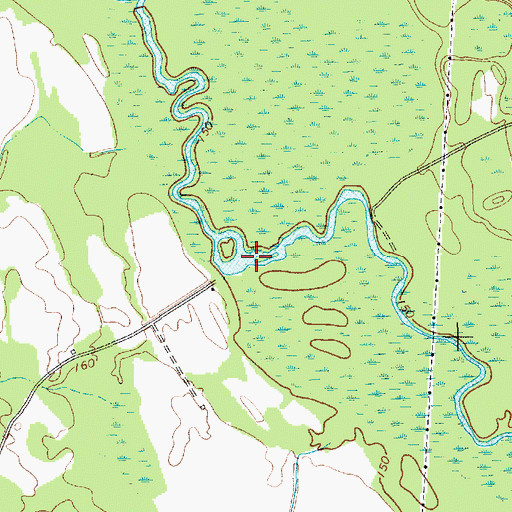 Topographic Map of Newmans Ferry (historical), SC