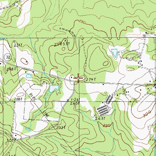 Topographic Map of Reedy Branch School (historical), SC