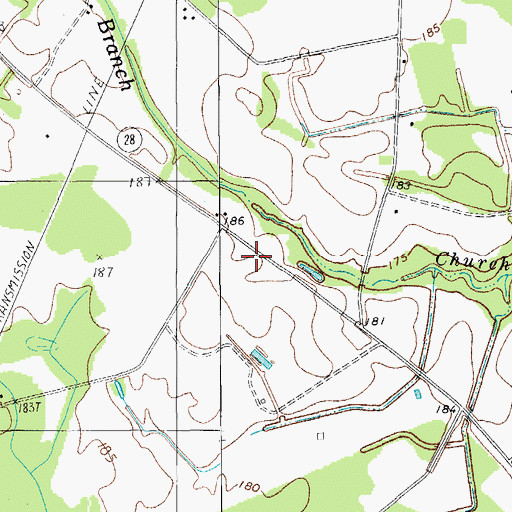 Topographic Map of Saint James School Number 1 (historical), SC