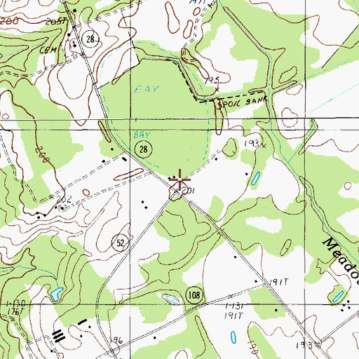 Topographic Map of Saint James School Number 2 (historical), SC