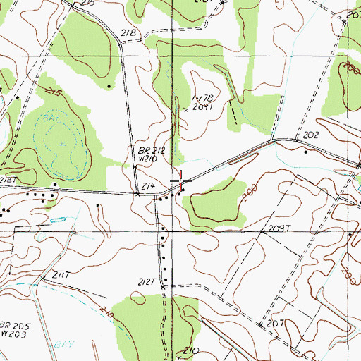 Topographic Map of Saint Mark School (historical), SC