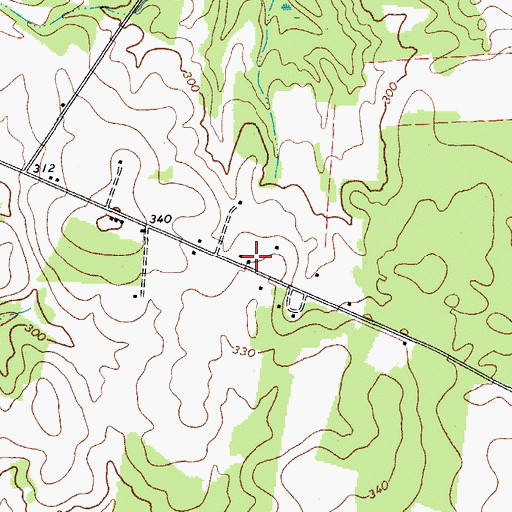 Topographic Map of Shaws Mission School (historical), SC