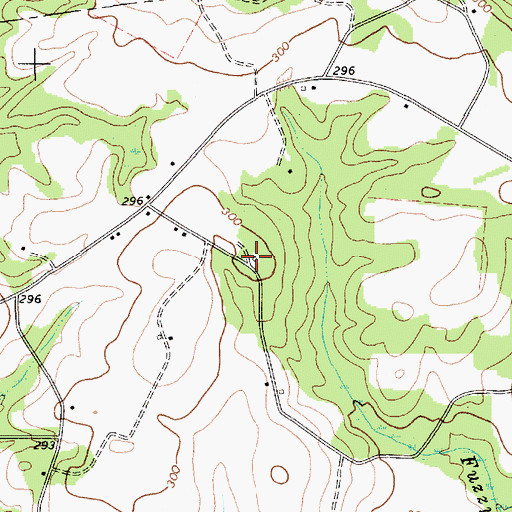 Topographic Map of Shrocks Mill School (historical), SC
