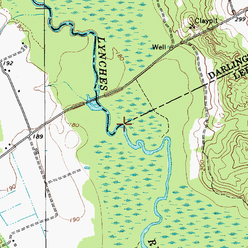 Topographic Map of Spiveys Ferry (historical), SC