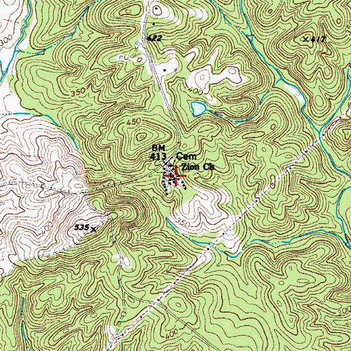 Topographic Map of Camp Welfare, SC