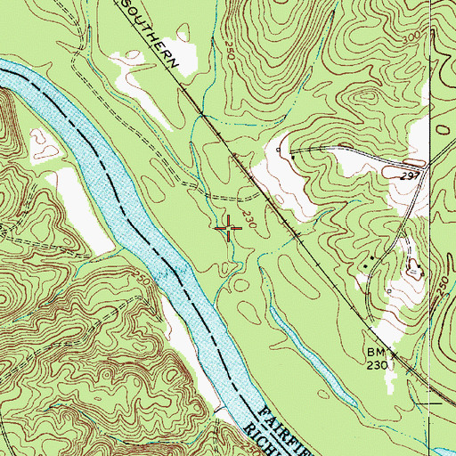 Topographic Map of Chapels Shoals, SC