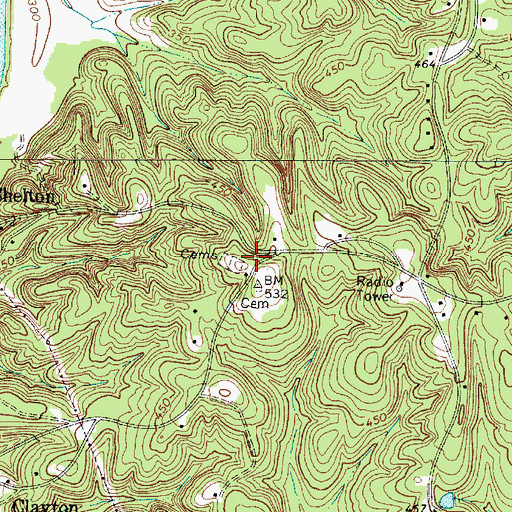Topographic Map of Elizabeth Church (historical), SC