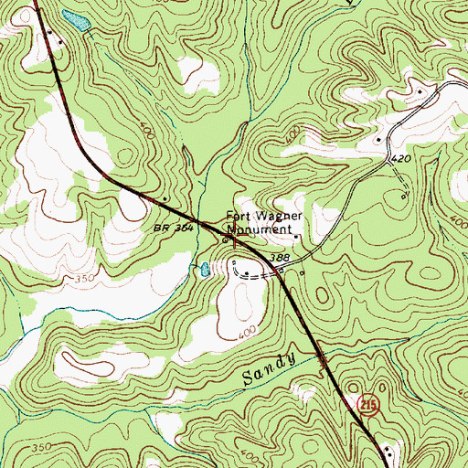 Topographic Map of Fort Wagener (historical), SC