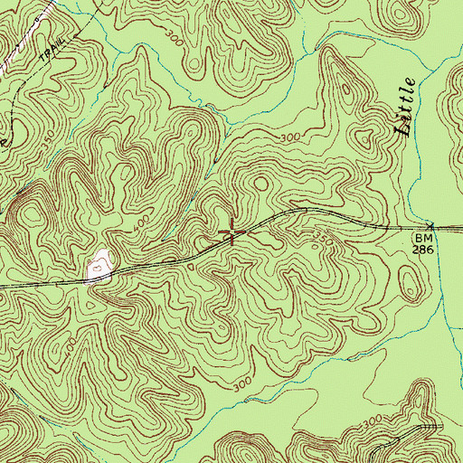 Topographic Map of Gritts School (historical), SC